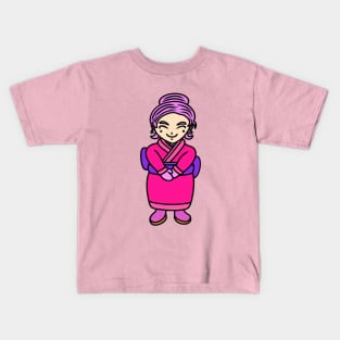 Kawaii chibi kimono girl Kids T-Shirt